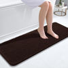 Picture of OLANLY Bathroom Rugs 47x17, Extra Soft Absorbent Chenille Bath Rugs, Rubber Backing Quick Dry, Machine Washable Bath Mats for Bathroom Floor, Tub and Shower, Home Decor Accessories, Brown
