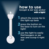 Picture of oogiebear Brite - Baby Nose Cleaner and Ear Wax Removal Tool. Baby Gadget with Nighttime LED Light. Safe Snot Booger Picker for Newborns, Infants & Toddlers