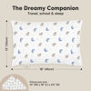 Picture of Toddler Pillow with Pillowcase - 13x18 My Little Dreamy Pillow, Organic Cotton Toddler Pillows for Sleeping, Kids Pillow, Travel Pillows, Mini Pillow, Nursery Pillow, Toddler Bed Pillow (Space Drift)