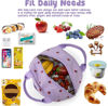 Picture of Bluboon Lunch Bag for Women Men Cute Corduroy Lunch Tote Bags Reusable Insulated Lunch Box Large Capacity Reusable Insulated Cooler for Work Picnic or Travel (Corduroy strawberry purple)