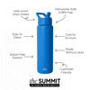 Picture of Simple Modern Water Bottle with Straw Lid | Vacuum Insulated Stainless Steel Metal Thermos | Reusable Leak Proof BPA-Free Flask for Sports Gym | Summit Collection | 30oz, Supersonic Blue