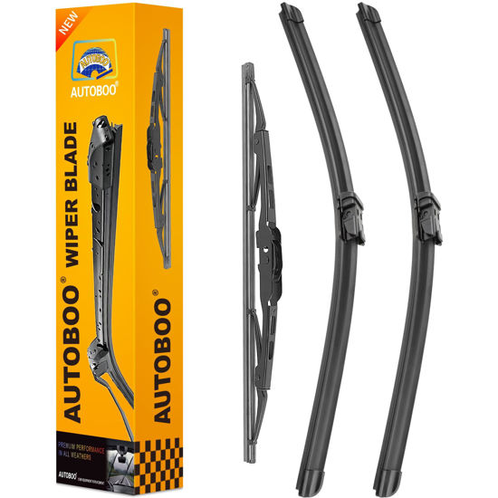 Picture of AUTOBOO 26"+14" Windshield Wipers with 10" Rear Wiper Blades Replacement for Chevrolet Trax 2013-2021 2022 2023,Buick Encore 2013-2022,Opel Mokka 2012-2020 -Original Factory Quality (Pack of 3)