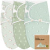 Picture of KeaBabies 3-Pack Organic Baby Swaddle Sleep Sacks - Newborn Swaddle Sack, Ergonomic Baby Swaddles 0-3 Months, Swaddles for Newborns, Baby Sleep Sack,Baby Swaddle Blanket Wrap,Baby Essentials (Lunaris)