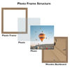 Picture of JCJMY 6x6 Picture Frame Rustic Brown for Wall Hanging or Tabletop, Wall Mounting Horizontally or Vertically, 6 x 6 Square Wall Gallery Poster Photo Frame with Shatter Resistant Plexiglass, Rustic Brown