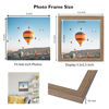 Picture of JCJMY 6x6 Picture Frame Rustic Brown for Wall Hanging or Tabletop, Wall Mounting Horizontally or Vertically, 6 x 6 Square Wall Gallery Poster Photo Frame with Shatter Resistant Plexiglass, Rustic Brown
