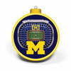 Picture of NCAA Michigan Wolverines 3D Stadium View Ornament, Team Colors, Large