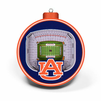 Picture of NCAA Auburn Tigers - Jordan-Hare 3D Stadium View Ornament, Team Colors, Large