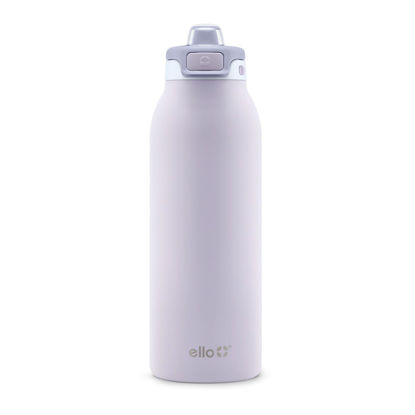 Picture of Ello Pop & Fill 40oz Stainless Steel Water Bottle with Quick Fill Technology, Double Walled and Vacuum Insulated Metal, Leak Proof Locking Lid, Sip and Chug, Reusable, BPA Free, Aurora