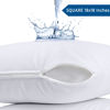 Picture of Utopia Bedding Waterproof Throw Pillow Protectors (No Pillow Inserts) with Zipper 18 x 18 Inches (2 Pack, White), Bed Bug Proof Outdoor Bed Couch Decorative Pillow Encasement Covers
