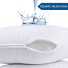Picture of Utopia Bedding Waterproof Throw Pillow Protectors (No Pillow Inserts) with Zipper European (2 Pack, White), Bed Bug Proof Outdoor Bed Couch Decorative Pillow Encasement Covers