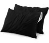 Picture of Utopia Bedding Waterproof Pillow Protectors Zippered (2 Pack, Black) Standard Size, Zippered Pillowcases, Bed Bug Proof Pillow Encasement Covers 20 x 26 Inches