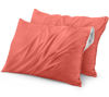 Picture of Utopia Bedding Waterproof Pillow Protectors Zippered (2 Pack, Coral) King Size, Zippered Pillowcases, Bed Bug Proof Pillow Encasement Covers 20 x 38 Inches