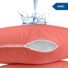 Picture of Utopia Bedding Waterproof Pillow Protectors Zippered (2 Pack, Coral) King Size, Zippered Pillowcases, Bed Bug Proof Pillow Encasement Covers 20 x 38 Inches