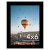 Picture of JCJMY 4x6 Picture Frame Black for Wall Hanging or Tabletop, Wall Mounting Horizontally or Vertically, 4 x 6 Wall Gallery Poster Photo Frame with Shatter Resistant Plexiglass, Black