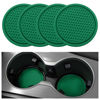Picture of SINGARO Car Cup Coaster, 4PCS Universal Non-Slip Cup Holders Embedded in Ornaments Coaster, Car Interior Accessories, Green