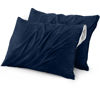 Picture of Utopia Bedding Waterproof Pillow Protectors Zippered (2 Pack, Navy) Queen Size, Zippered Pillowcases, Bed Bug Proof Pillow Encasement Covers 20 x 28 Inches