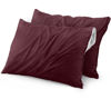 Picture of Utopia Bedding Waterproof Pillow Protectors Zippered (2 Pack, Burgundy) King Size, Zippered Pillowcases, Bed Bug Proof Pillow Encasement Covers 20 x 38 Inches