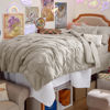 Picture of Bedsure Twin Comforter Set Beige - Bed in a Bag Twin Size 5 Pieces, Pintuck Bed Set Gift for Family, Pinch Pleat Beige Comforter with Sheets, Pillowcase & Sham