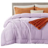 Picture of Bedsure Comforter Duvet Insert - Quilted Comforters King Size, All Season Duvet, Down Alternative Bedding, with 8 Tabs, Gifts for Women/Men, Light Purple, King 90 x 102 Inches