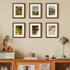 Picture of upsimples 8x10 Picture Frame Set of 5, Display Pictures 5x7 with Mat or 8 x 10 Without, Wall Gallery Photo Frames, Brown