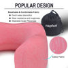 Picture of napfun Neck Pillow for Traveling, Upgraded Travel Neck Pillow for Airplane 100% Pure Memory Foam Travel Pillow for Flight Headrest Sleep, Portable Plane Accessories, Rose