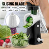Picture of Zulay Kitchen Rotary Cheese Grater 5 Blade Cheese Shredder - Manual Hand Crank Cheese Grater With Reinforced Suction & 5 Interchangeable Drums - Easy to Use, Vegetable Chopper Round Mandoline Slicer
