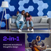 Picture of Ekkogo Acoustic Panels 12-Pack Soundproof Wall Panels 14"X12.1"X0.4" Sound Panels High Density Sound Dampening Panels - [Admiral Blue Hexagon]