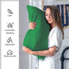 Picture of Silk Pillow Cases 2 Pack Soft Breathable and Sliky King Size Pillow Cases Set of 2,Natural Mulberry Satin Silk Pillowcase with Hidden Zipper for Hair and Skin (Olive Green,20"X 36",2pcs)