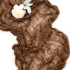 Picture of Socomi Cheesecloth Table Runner 10ft Gauze Boho Rustic Brown Cheese Cloth Table Runner for Wedding Bridal Shower Fall Thanksgiving Christmas Decoration 10pcs Brown