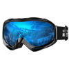 Picture of OutdoorMaster OTG Ski Goggles - Over Glasses Ski/Snowboard Goggles for Men, Women & Youth - 100% UV Protection (Black Frame + VLT 15.6% Blue Lens)