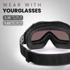Picture of OutdoorMaster OTG Ski Goggles - Over Glasses Ski/Snowboard Goggles for Men, Women & Youth - 100% UV Protection (Black Frame + VLT 15.6% Blue Lens)