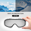 Picture of OutdoorMaster OTG Ski Goggles - Over Glasses Ski/Snowboard Goggles for Men, Women & Youth - 100% UV Protection (Black Frame + VLT 15.6% Blue Lens)