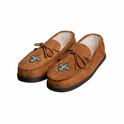 Picture of FOCO New Orleans Saints NFL Mens Team Logo Moccasin Slippers - S