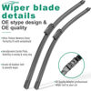 Picture of 26" 18" 16" Windshield Wiper Blades Replacement for Subaru Outback 2020 2021 2022 2023 2024 Premium All Weather Front Rear Wipers Set - OEM Quality (Pack of 3)