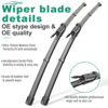 Picture of 24" 21" 11" Windshield Wiper Blades Replacement for GMC Acadia 2013 2014 2015 2016 Premium All Weather Front Rear Wipers Set - OEM Quality (Pack of 3)
