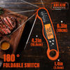 Picture of Meat Thermometer Digital - Fast Instant Read Food Thermometer for Cooking, Candy Making, Outside Grill, Waterproof Kitchen Thermometer with Backlight, Stocking Stuffers for Adult Men - Orange