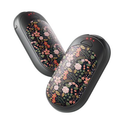 Picture of OCOOPA Hand Warmers Rechargeable for Women 2 Pack, Compact Perfect for Pocket & Gloves, Small Magnetic Electric Portable Heater, Warm, Cute Flowers, UT3 Lite City Garden Series