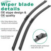 Picture of 26" 14" 10" Windshield Wiper Blades Replacement for Chevrolet Chevy Trax 2015 2016 2017 2018 2019 2020 2021 2022 Premium All Weather Front Rear Wipers Set - OEM Quality (Pack of 3)