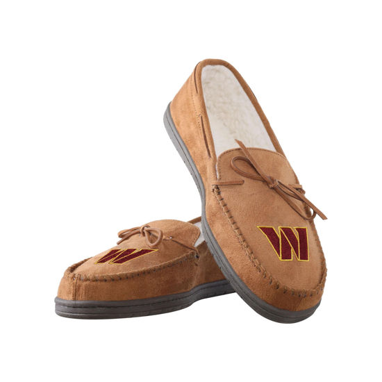 Picture of FOCO Washington Commanders NFL Mens Moccasin Slippers - L