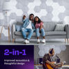 Picture of Ekkogo Acoustic Panels 12-Pack Soundproof Wall Panels 12"X10.4"X0.4" Sound Panels High Density Sound Dampening Panels - [Smoky White Hexagon]