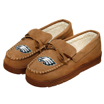 Picture of FOCO Philadelphia Eagles NFL Mens Team Logo Moccasin Slippers - S