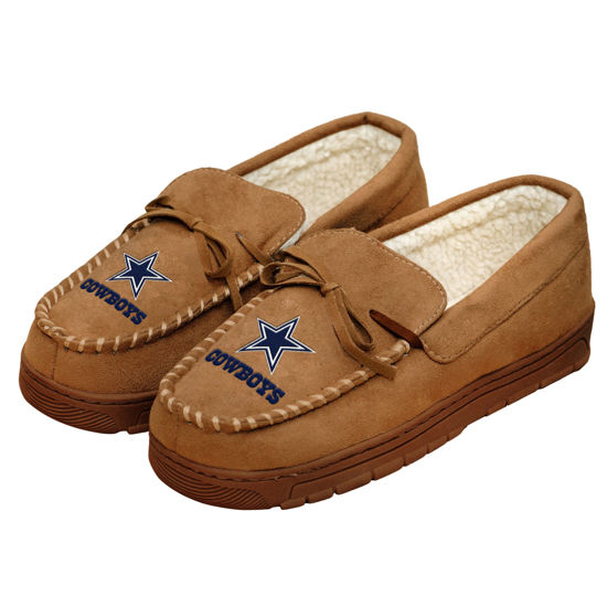 Picture of FOCO Dallas Cowboys NFL Mens Team Logo Moccasin Slippers - XL