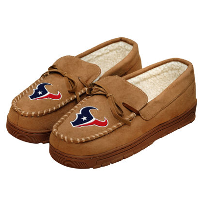Picture of FOCO Houston Texans NFL Mens Team Logo Moccasin Slippers - L