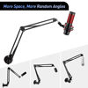 Picture of Microphone Wall Mount Boom Arm - Microphone Wall Mount for Mic holder，Horizontal Mounting Wall，Space Saving Desktop Metal Mic Stand Clamp by SUNMON