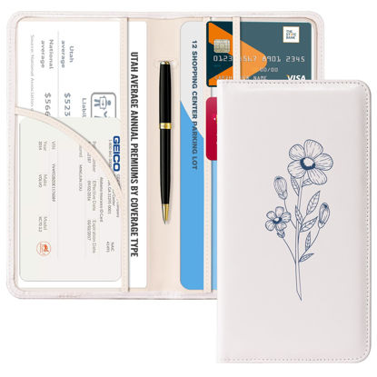 Picture of CoBak Car Registration and Insurance Holder - Vehicle Glove Box Car Organizer,Auto Truck Comparment Accessories Case with Magnetic Closure for Essential Document,Driver License,Cards