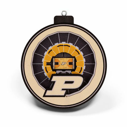 Picture of YouTheFan NCAA Purdue Boilermakers 3D StadiumView Ornament - Mackey Arena