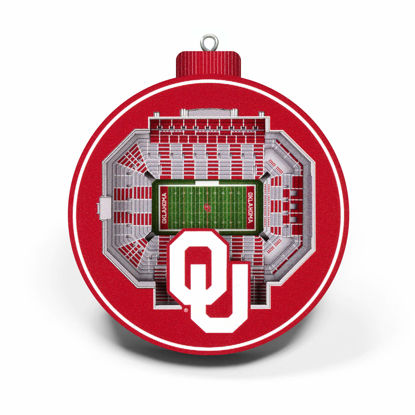 Picture of YouTheFan NCAA Oklahoma Sooners 3D StadiumView Ornament - Oklahoma Memorial Stadium