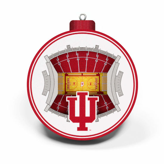 Picture of YouTheFan NCAA Indiana Hoosiers 3D StadiumView Ornament - Assembly Hall