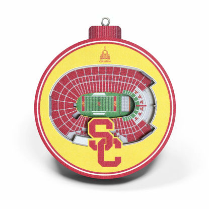 Picture of YouTheFan NCAA USC Trojans 3D StadiumView Ornament - Los Angeles Memorial Coliseum