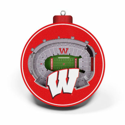 Picture of YouTheFan NCAA Wisconsin Badgers 3D StadiumView Ornament - Camp Randall Stadium